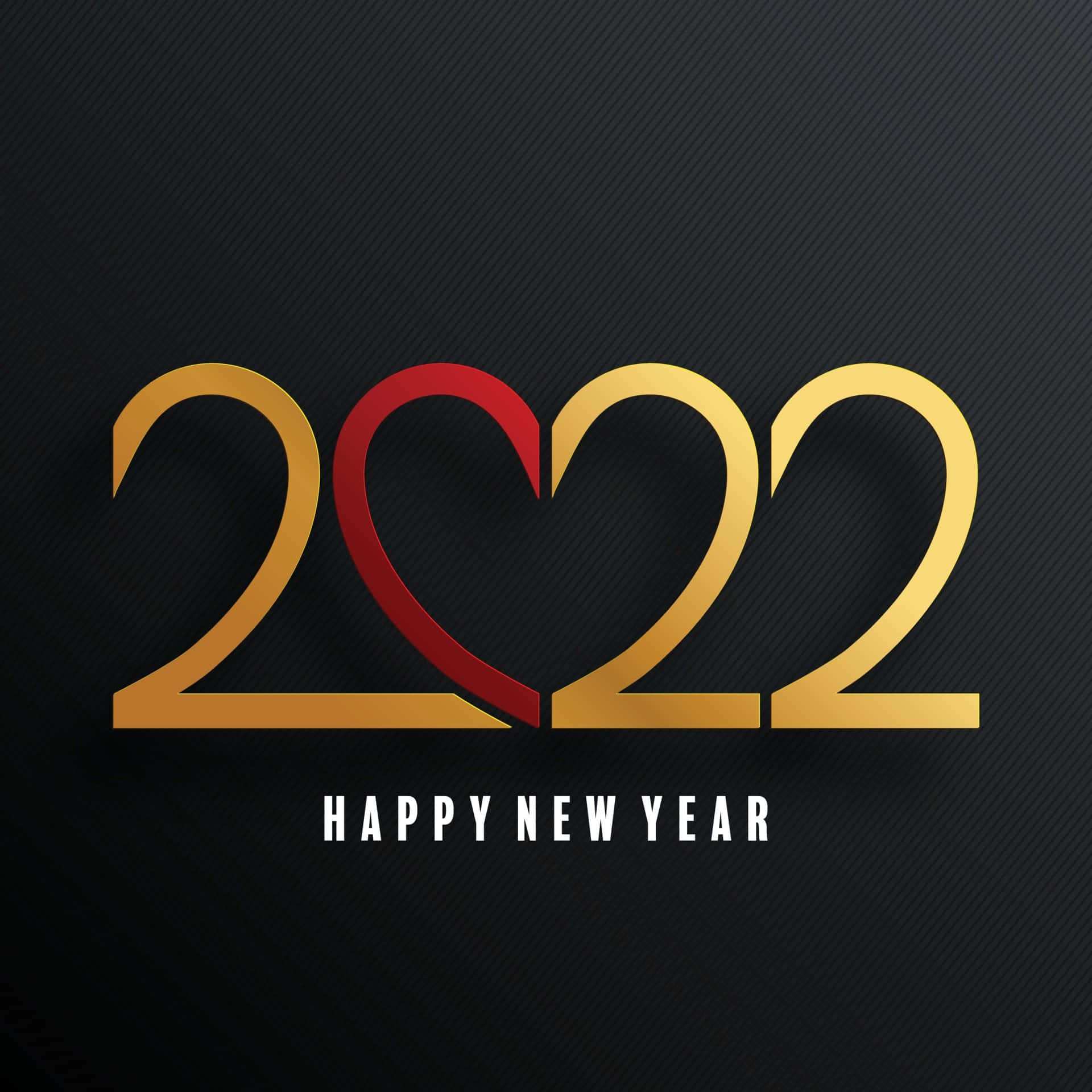 Heart New Year 2022 Background