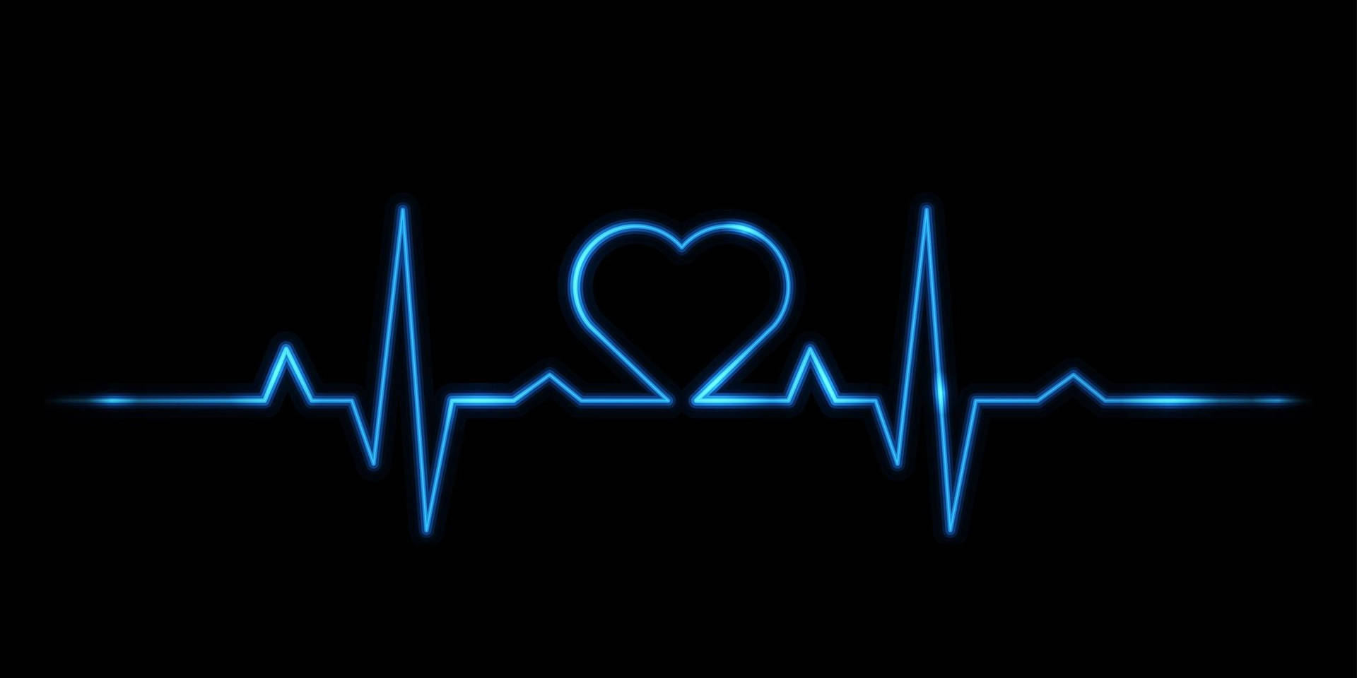 Heart Rate Line Dark Heart