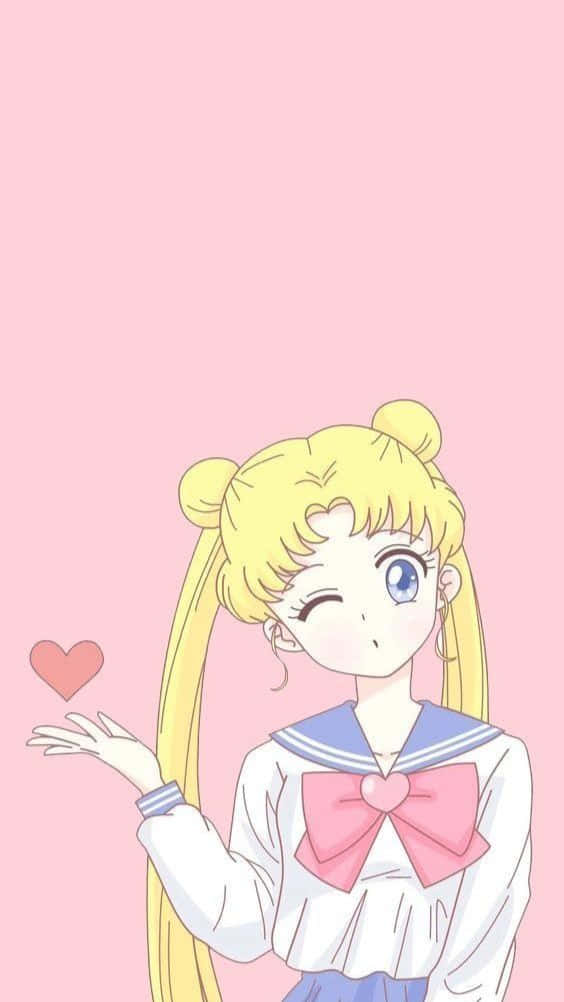 Heart Sailor Moon Pfp Background