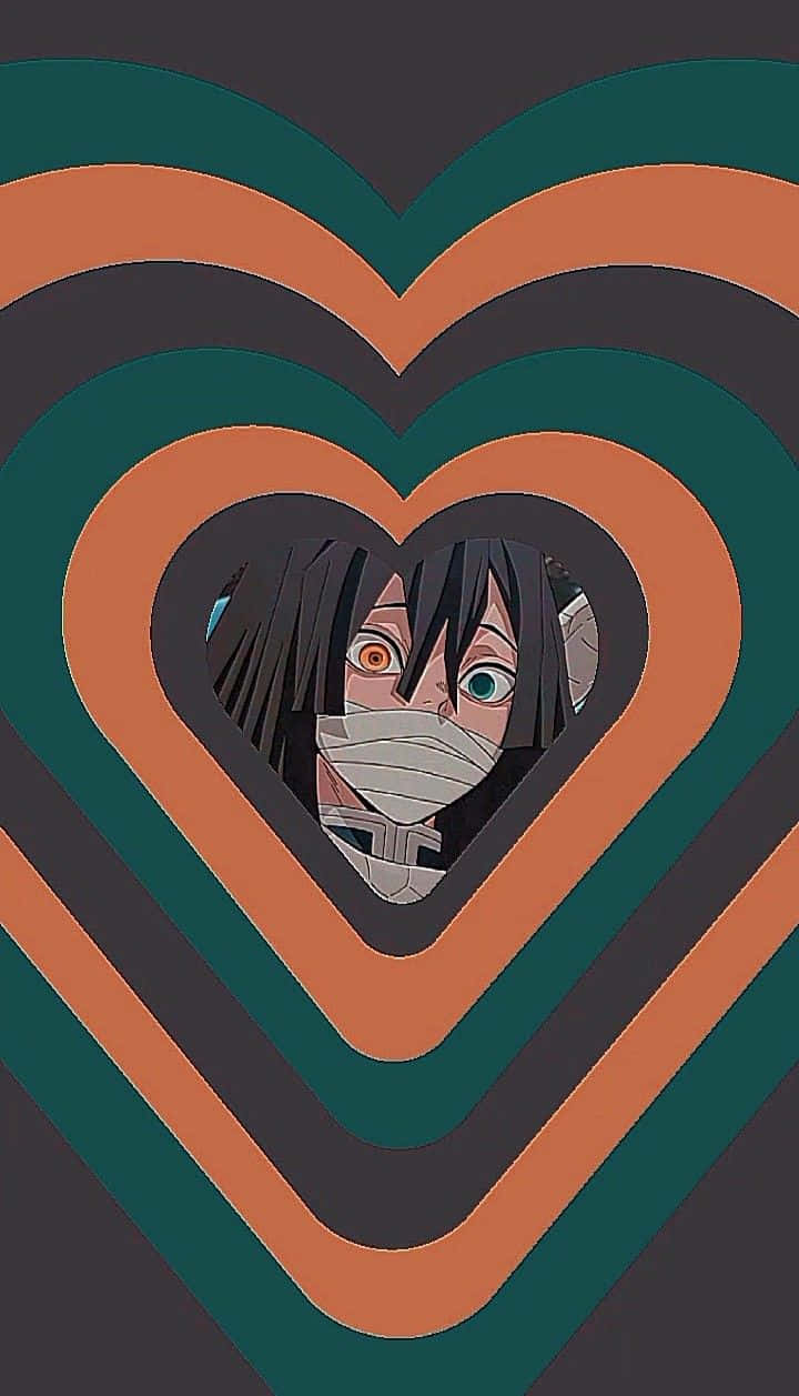 Heart Shaped Demon Gaze Background