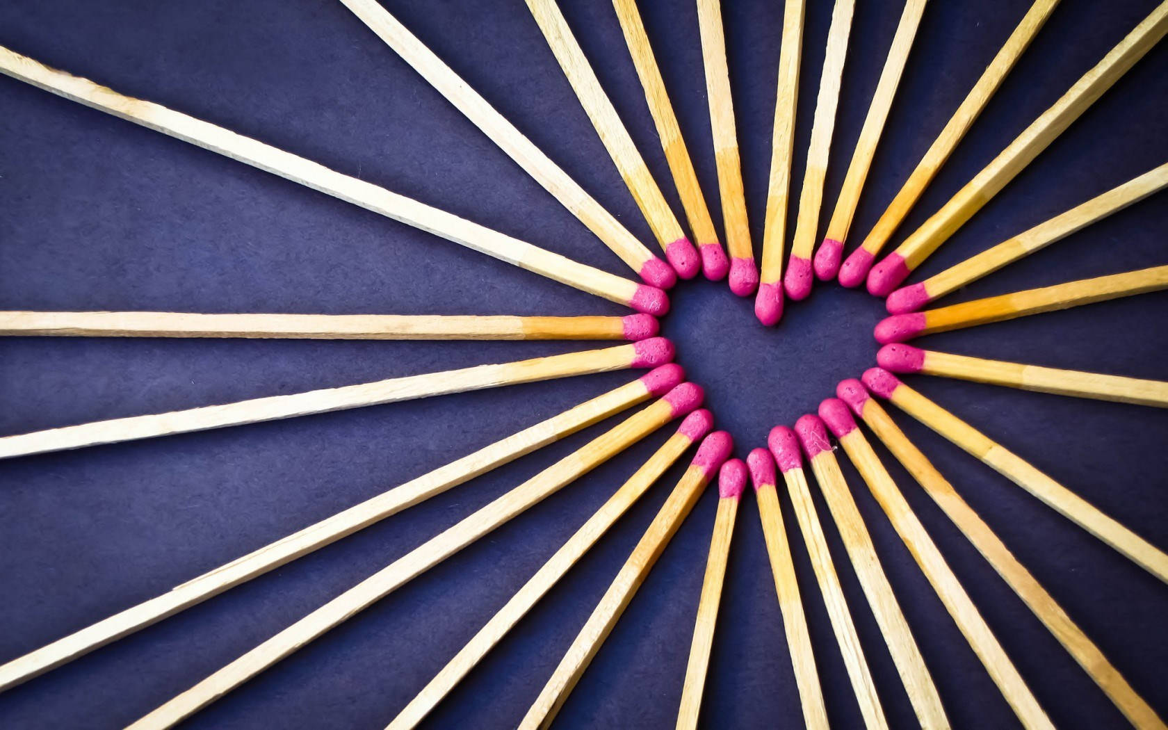 Heart Shaped Matches Background