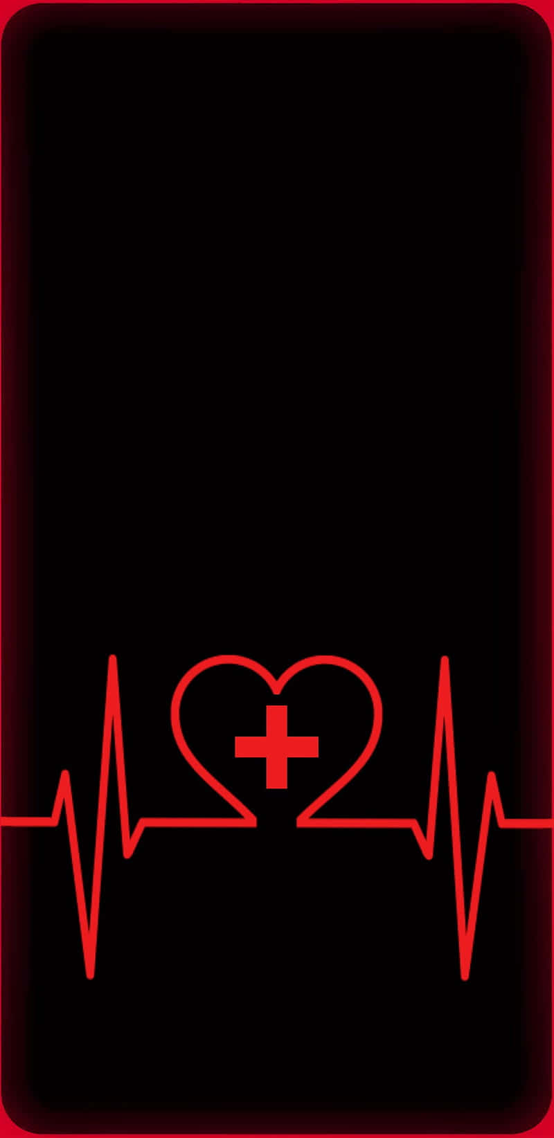 Heartbeat And Heart Icon Vector Background