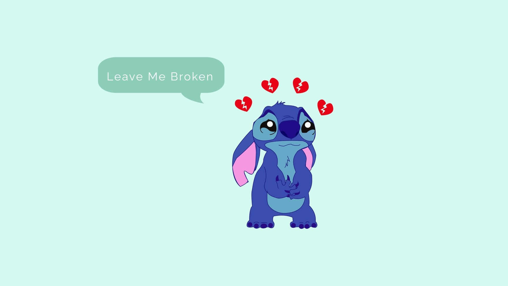 Heartbroken Cartoon Character Wallpaper Background