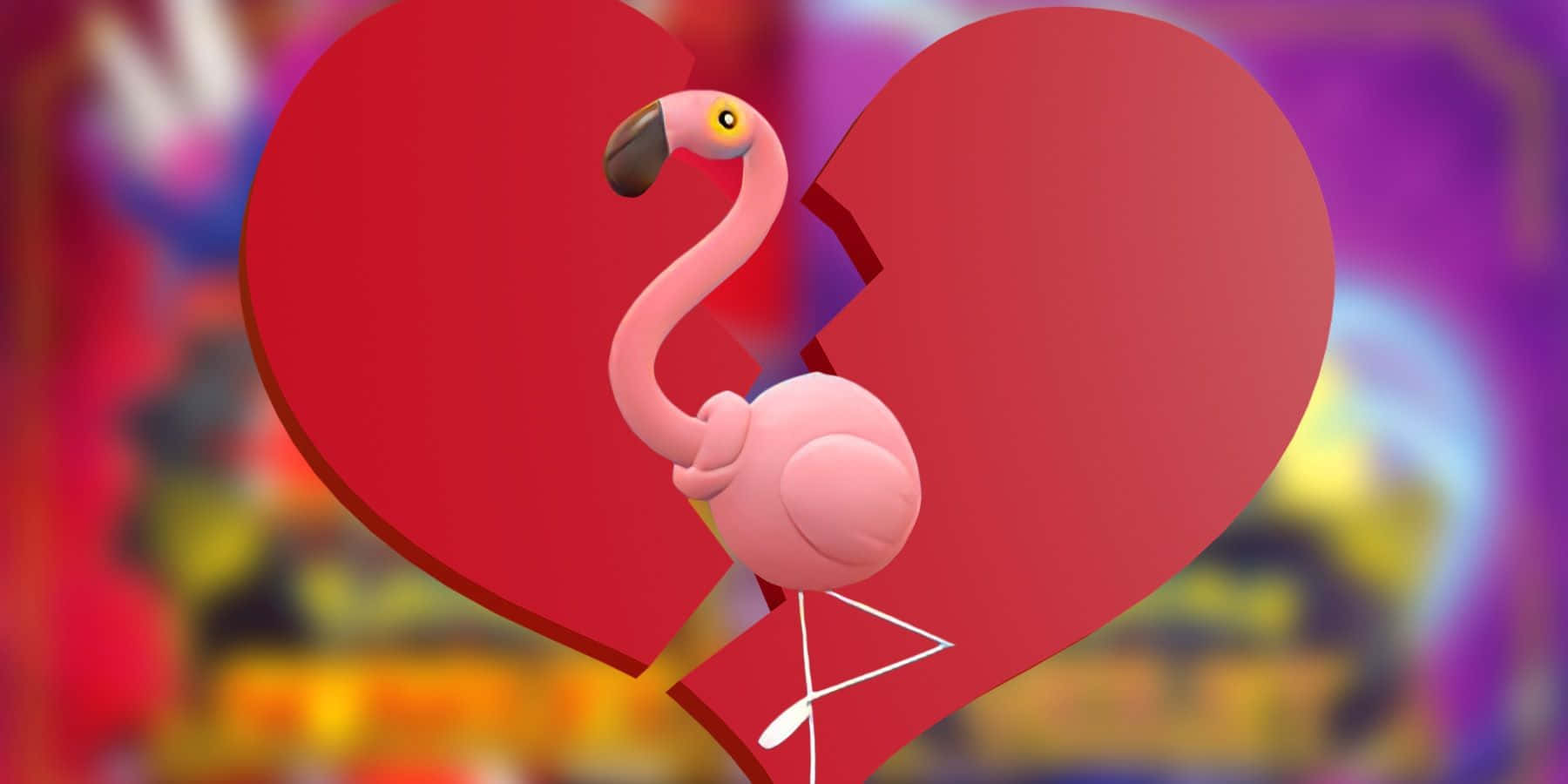 Heartbroken Flamigo Soothing Its Sorrow Background