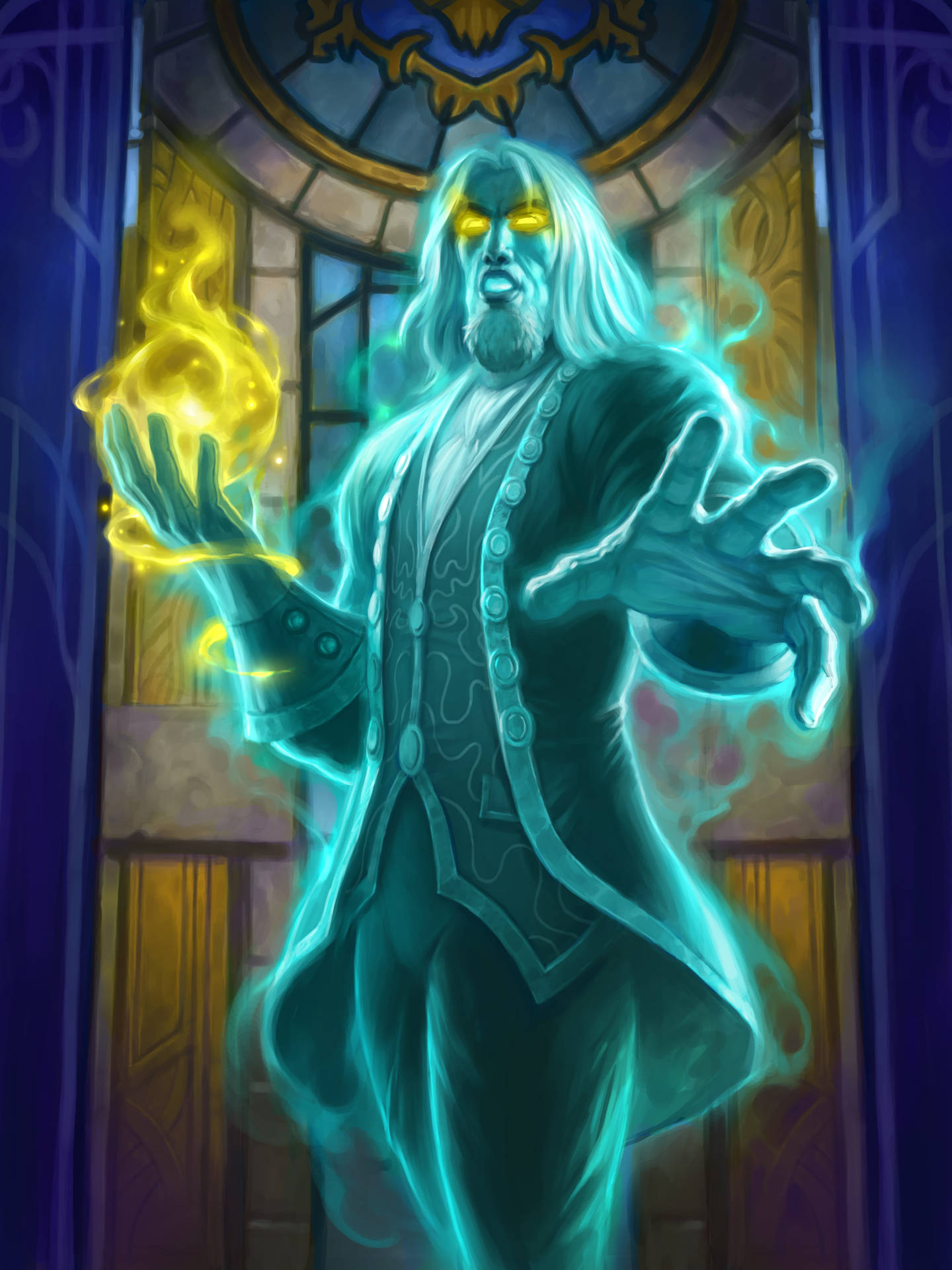 Hearthstone Phone Prince Liam Yellow Aesthetic Background