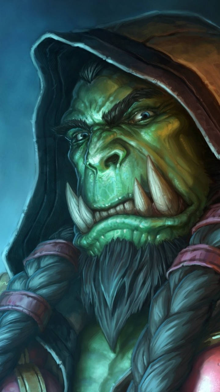 Hearthstone Phone Thrall Close-up Background