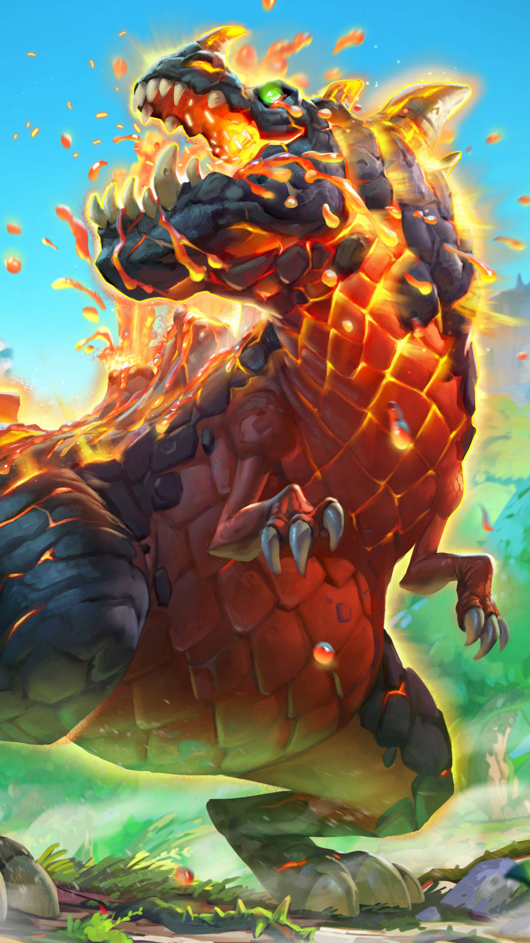 Hearthstone Phone Volcanic Might Background