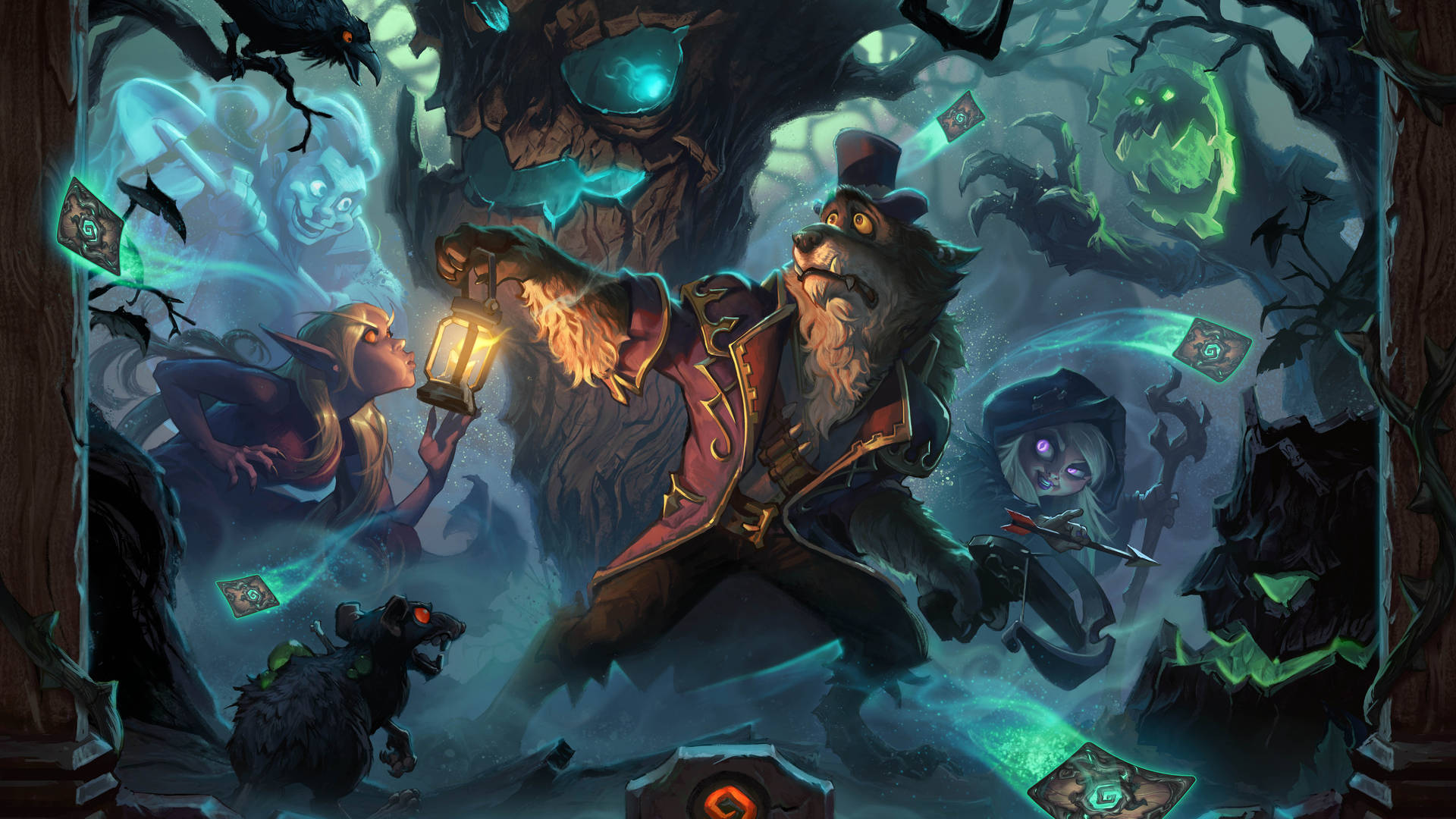 Hearthstone's The Witchwood 2560 X 1440 Background