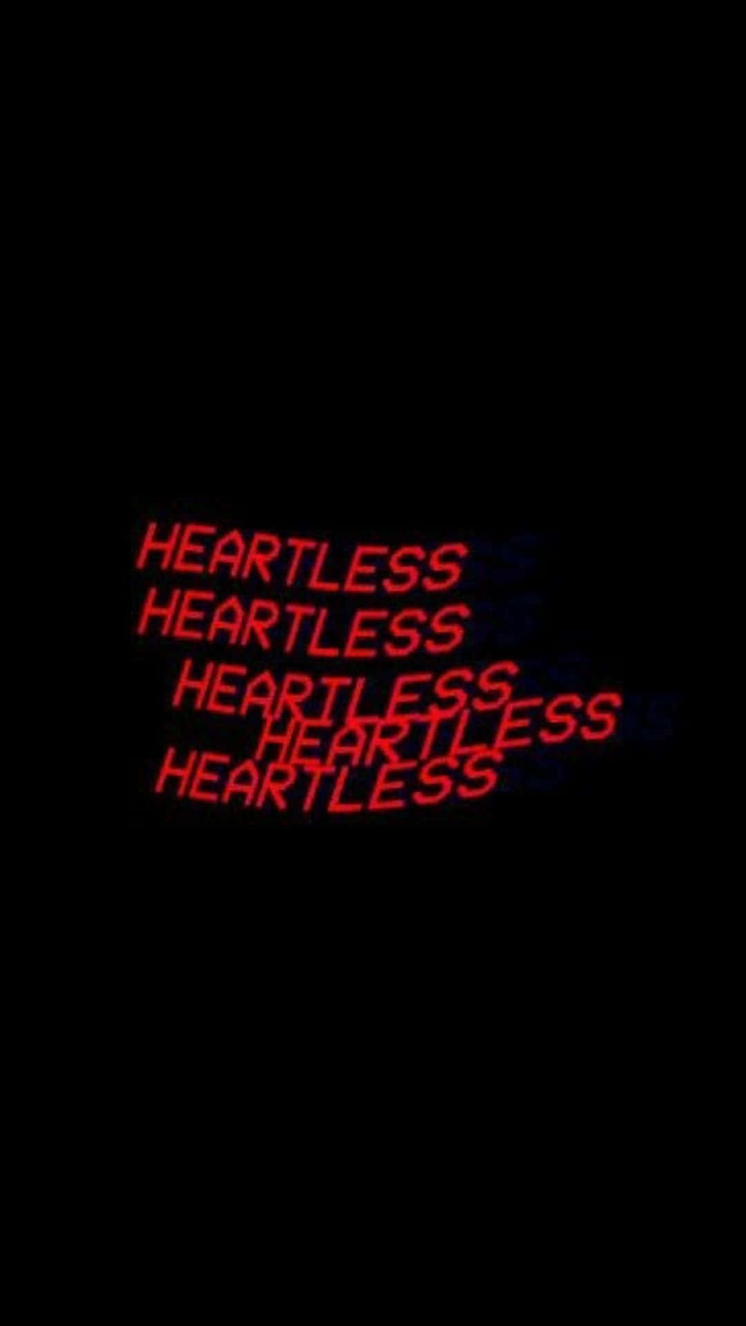 Heartless Black And Red Aesthetic Typography