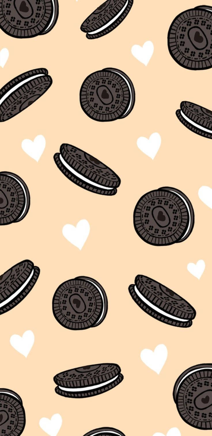 Hearts And Cookie Iphone Background