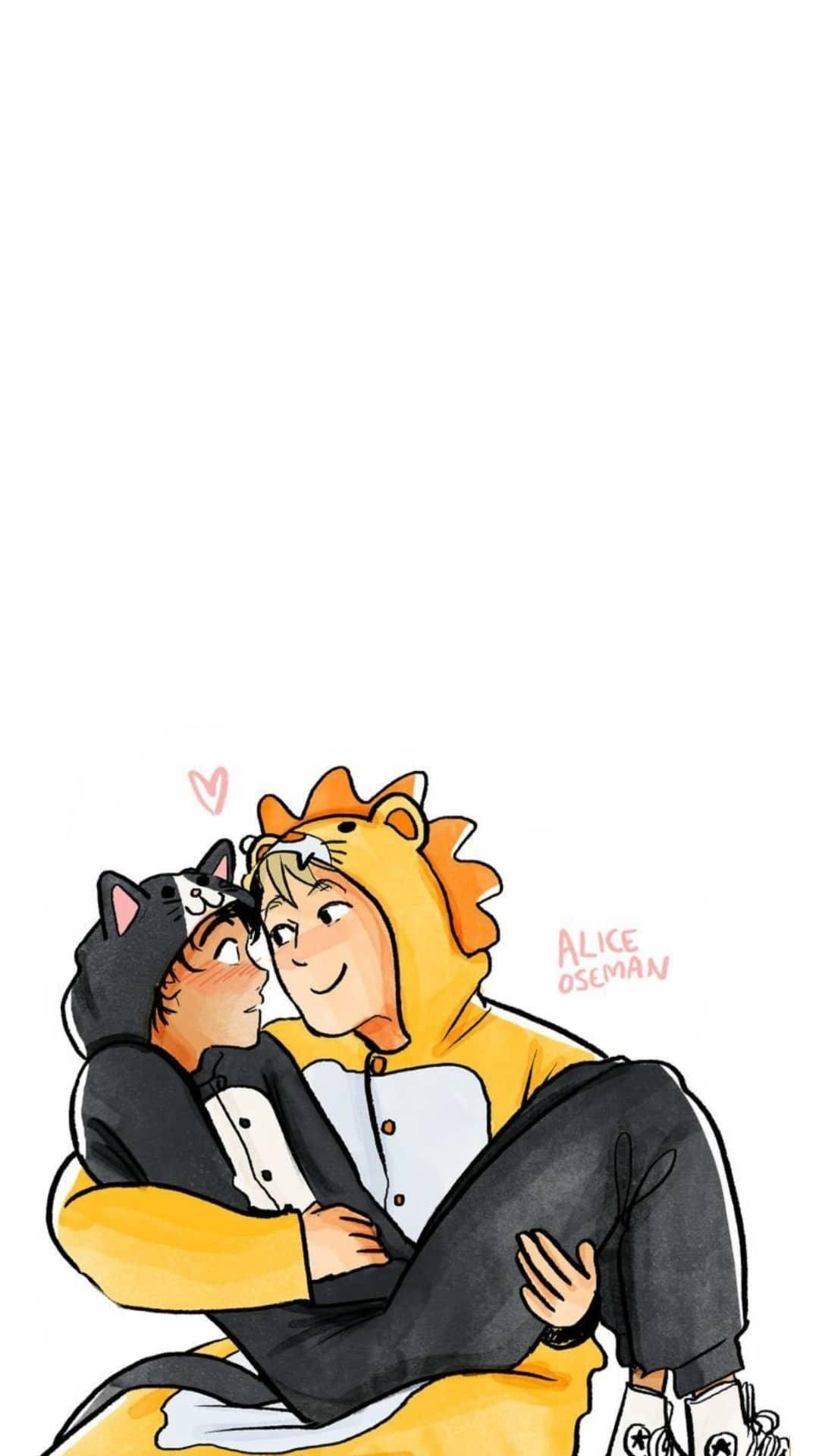 Heartstopper Lion And Cat