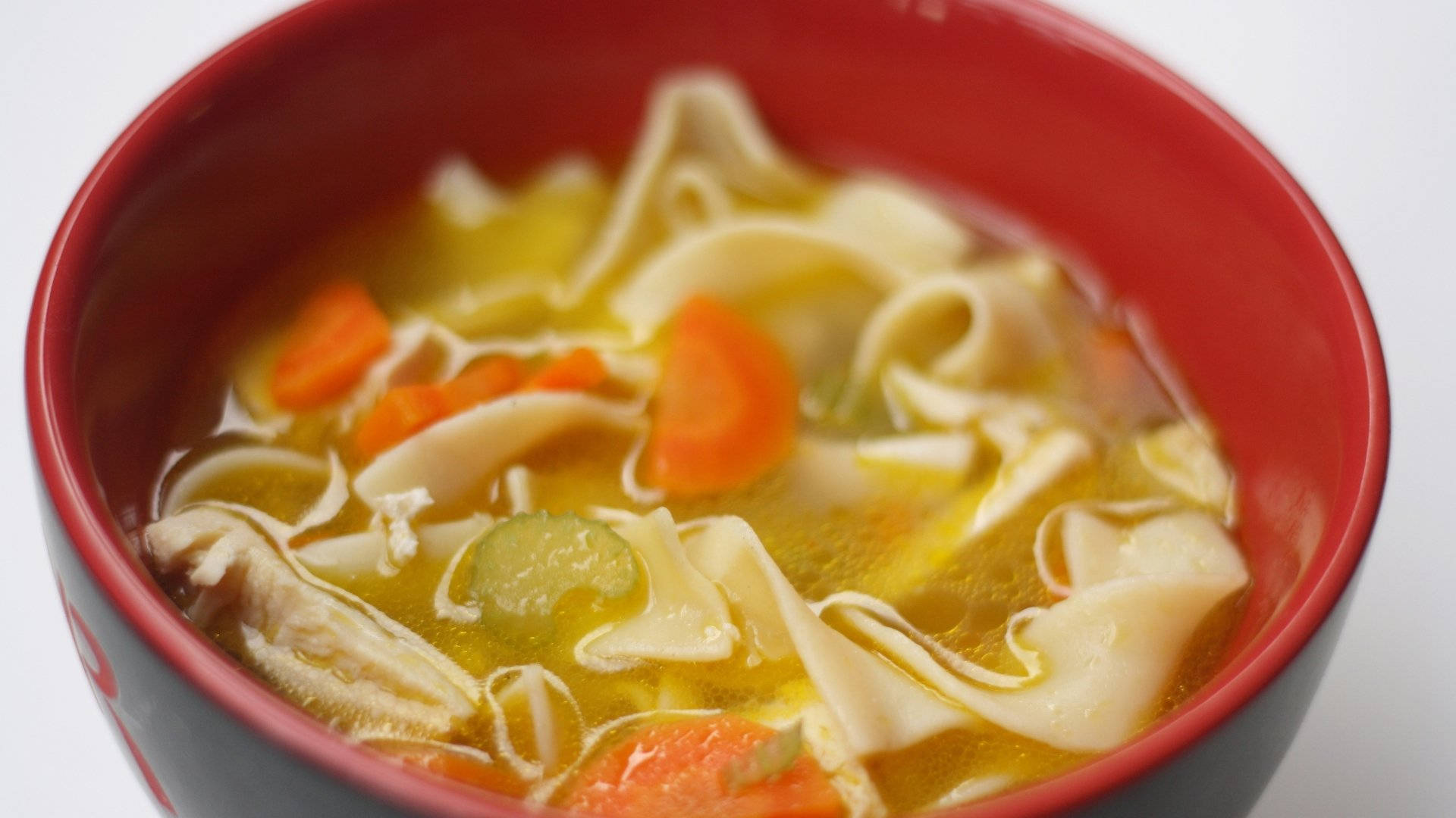 Hearty Classic Chicken Soup Background