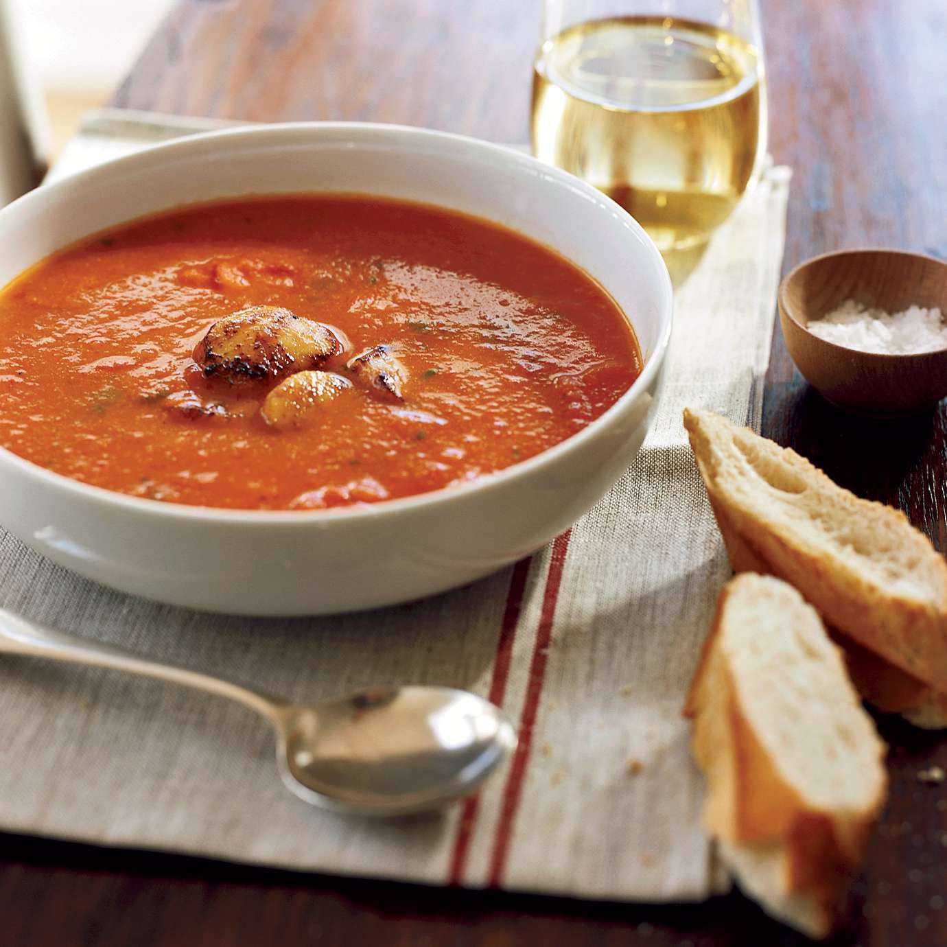 Hearty Delicious Tomato Soup Background