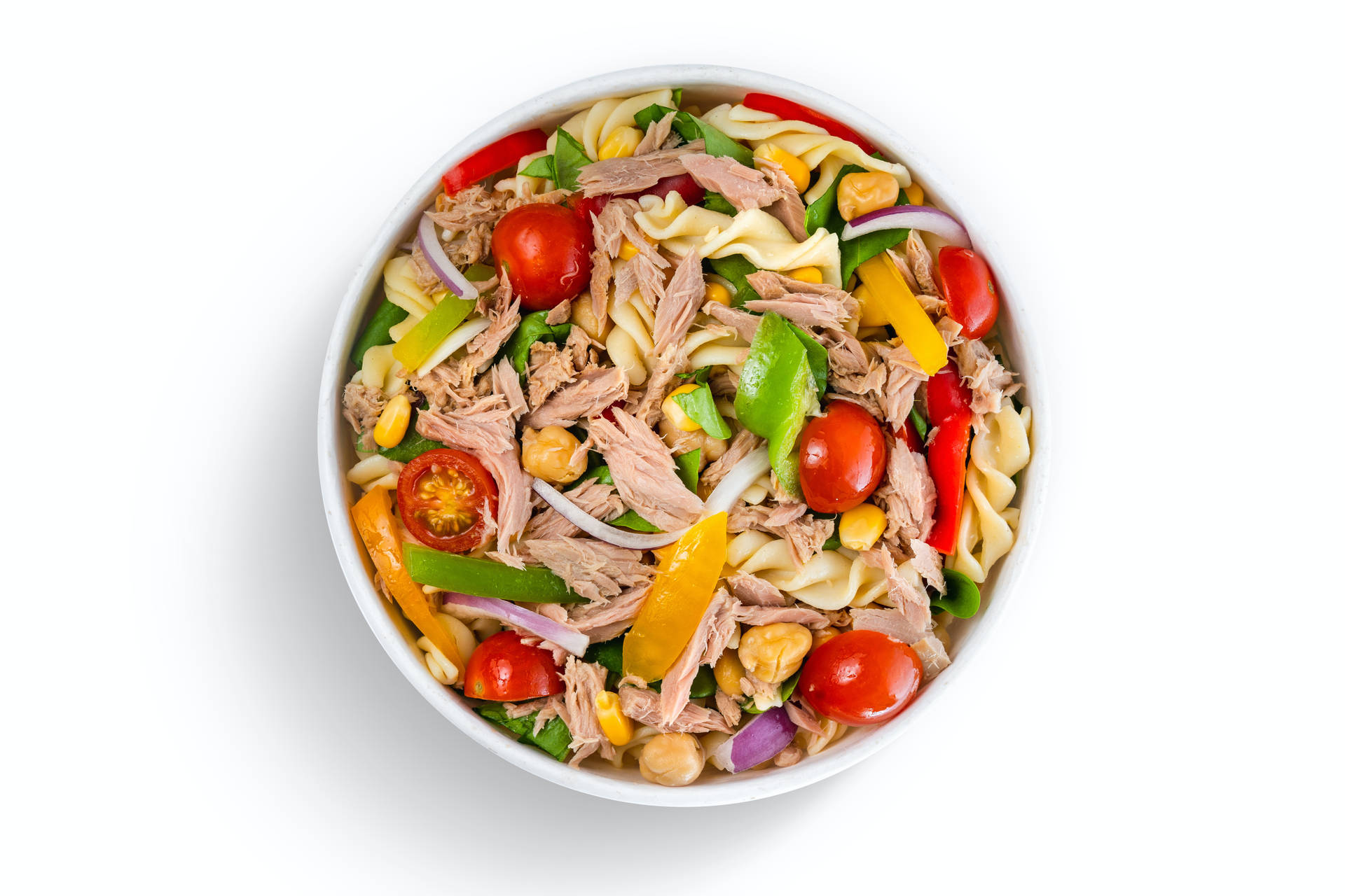 Hearty Tuna Pasta Dish Background