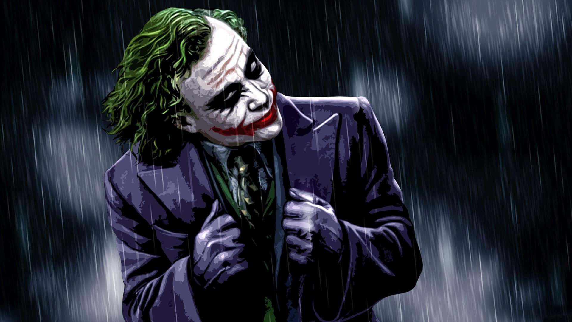 Heath Ledger As The Joker In Christopher Nolan’s The Dark Knight Background
