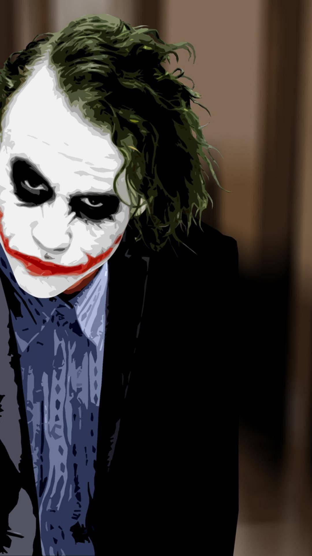 Heath Ledger Joker Digital Art Background