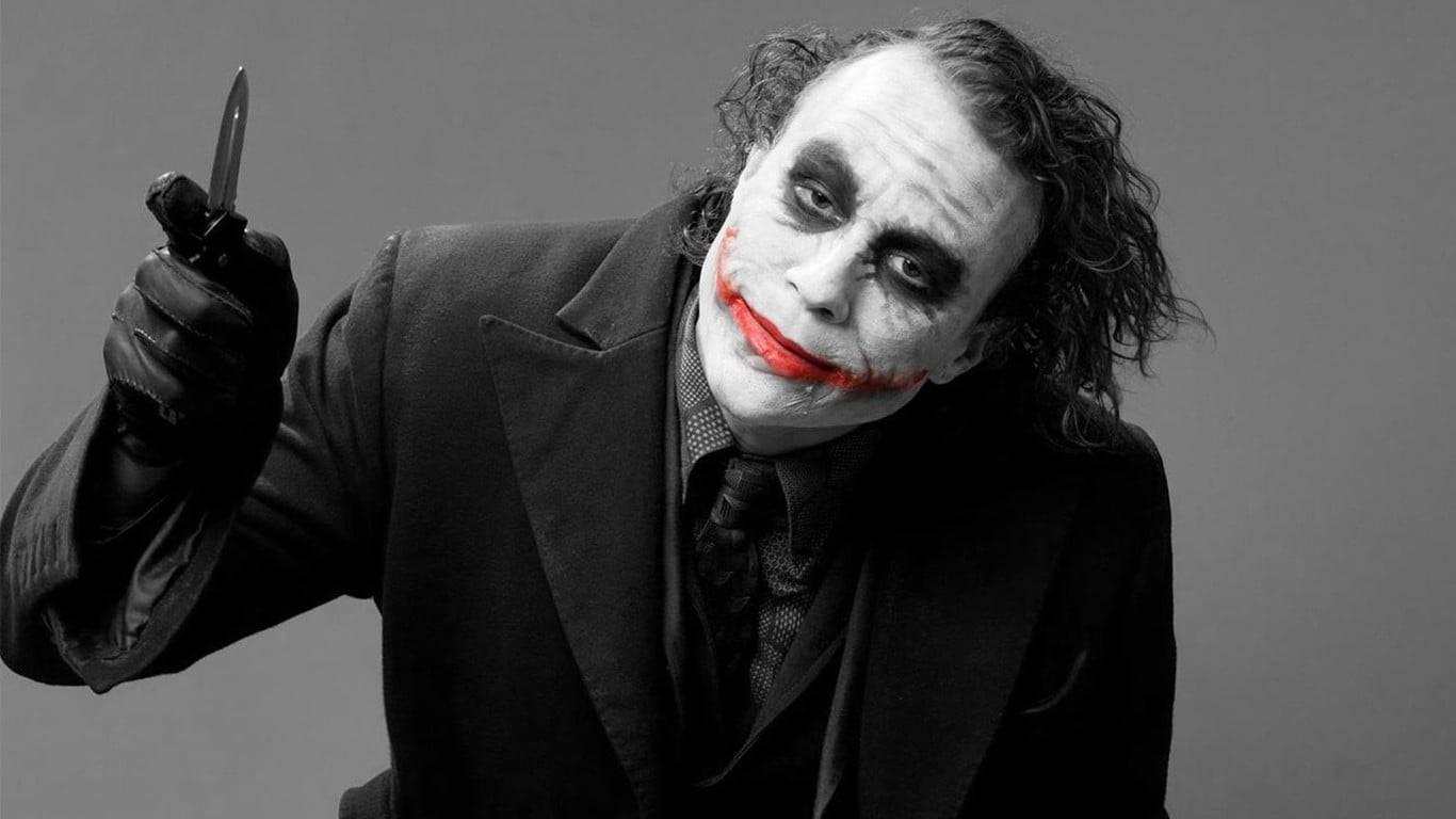 Heath Ledger Joker Knife Background