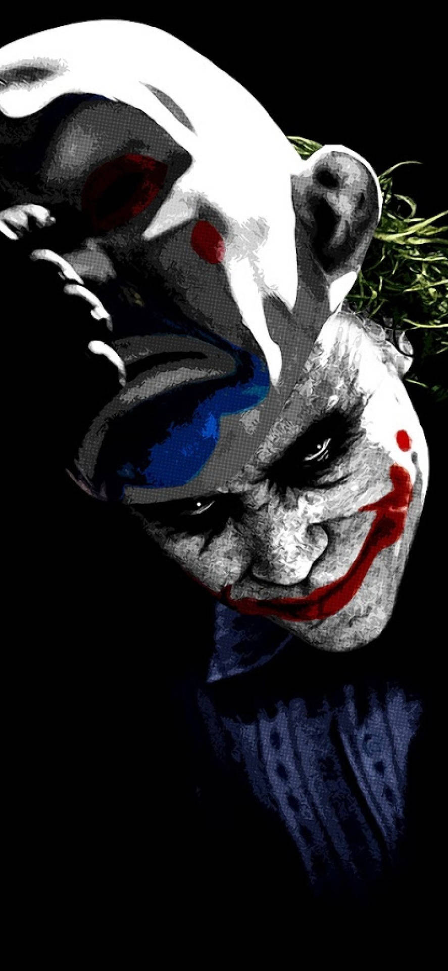 Heath Ledger Joker Mask Background