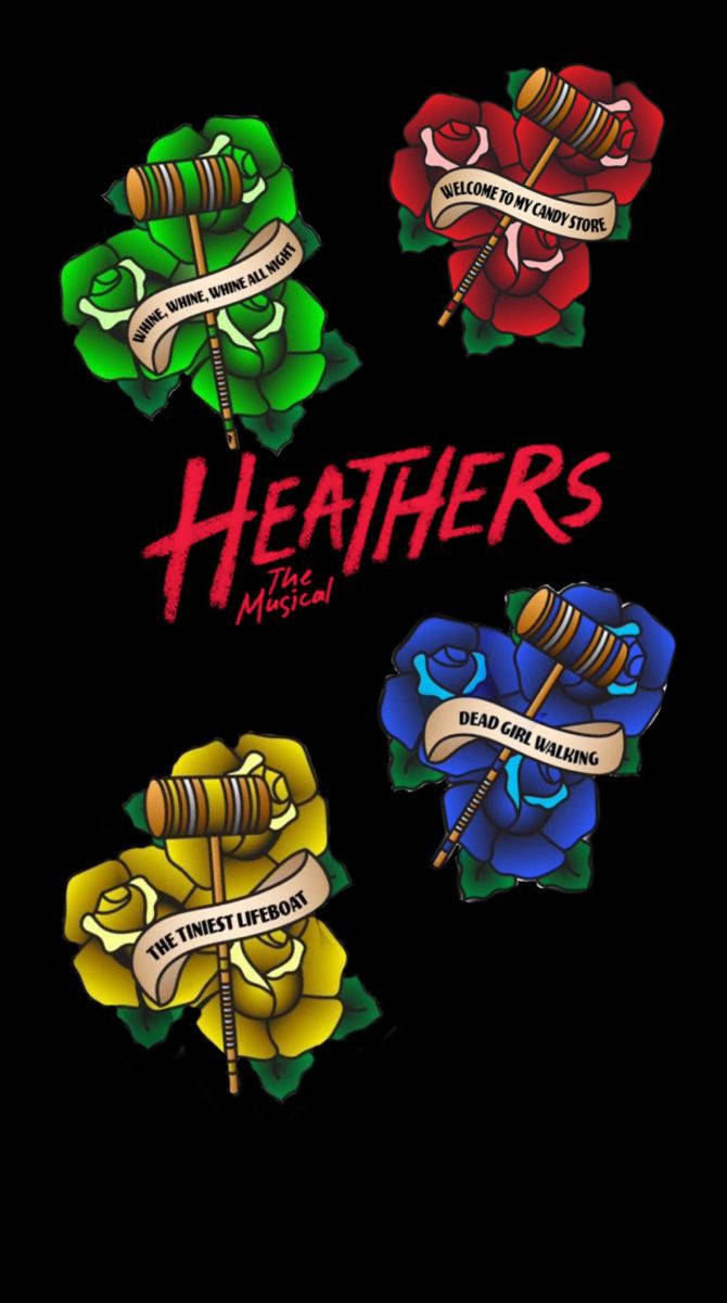 Heathers Four Colored Roses Background