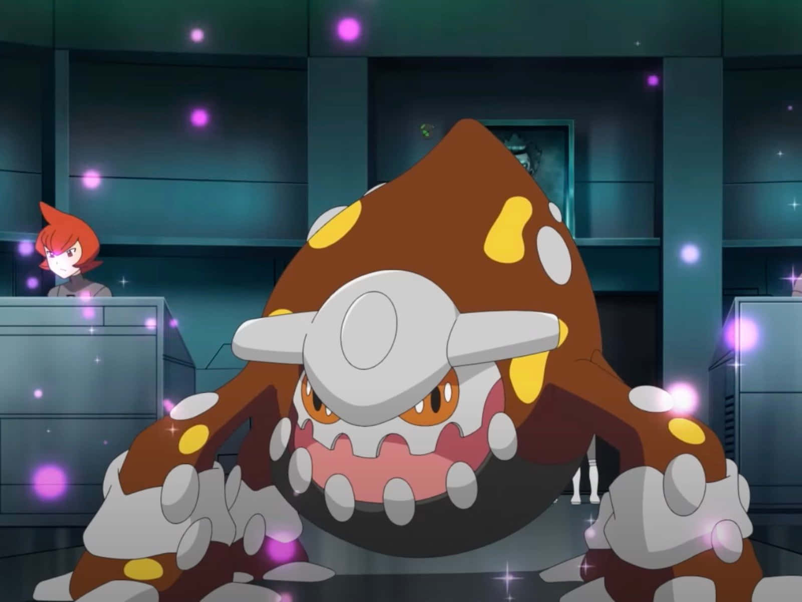 Heatran Pokemon With Mars In Background Background