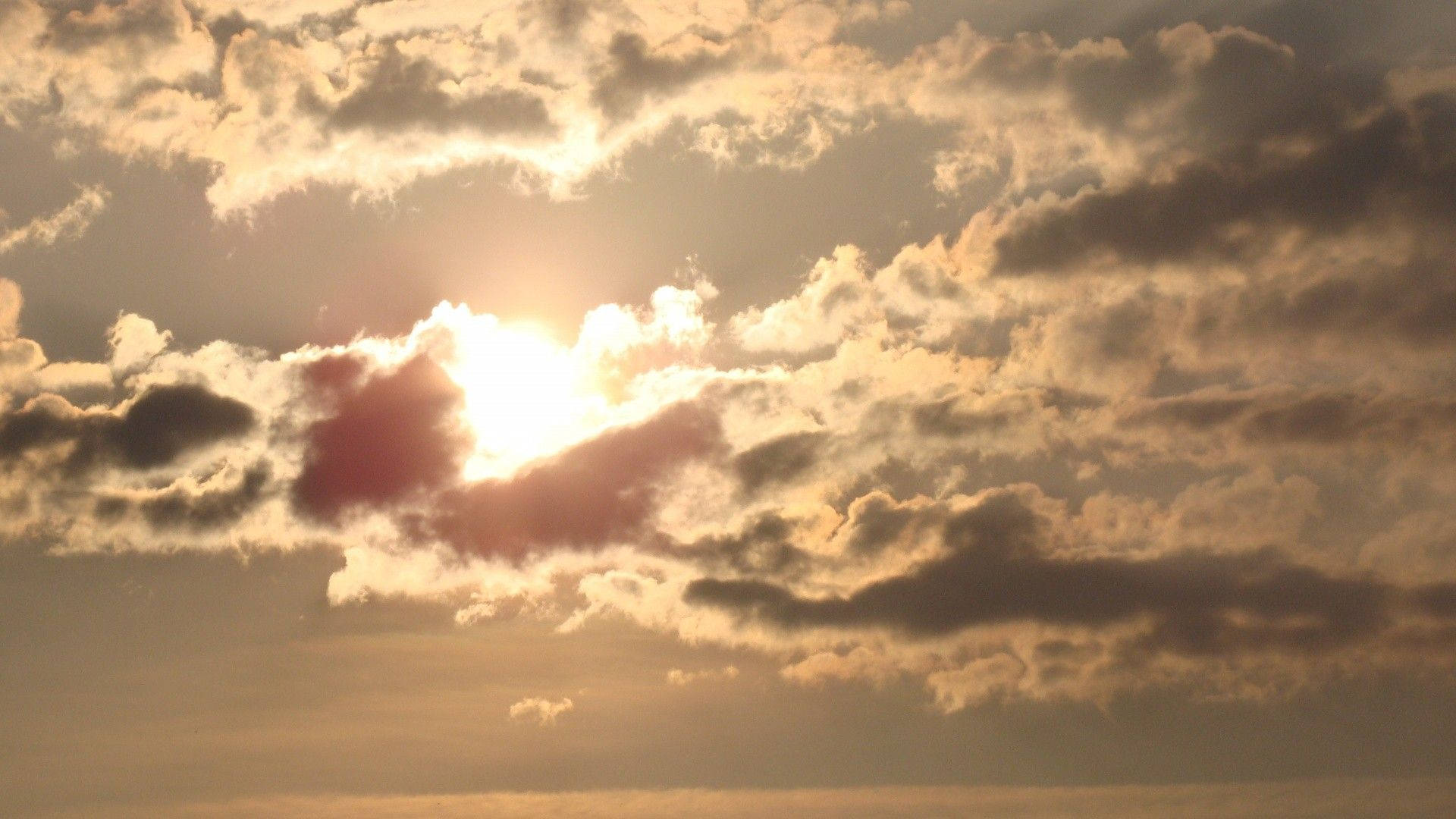 Heavenly Clouds In A Brilliant Blue Sky Background