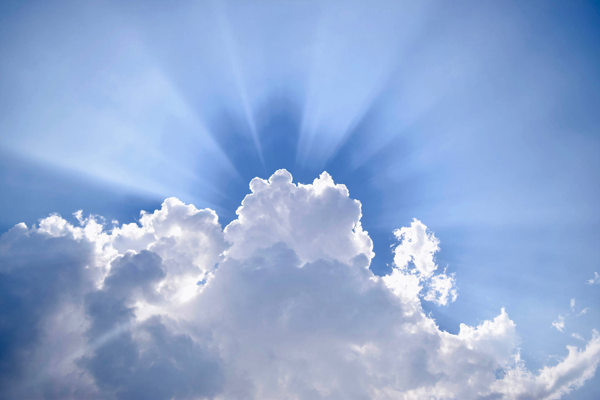 Heavenly Funeral Clouds Background