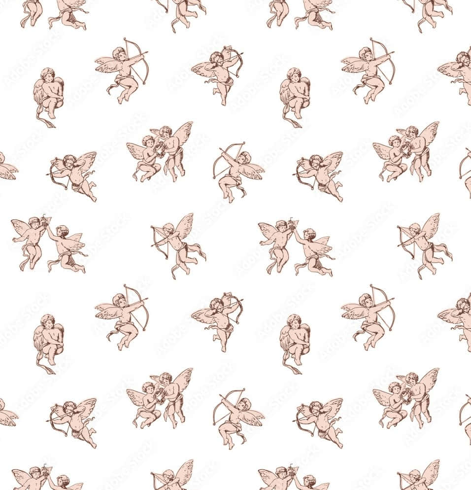 Heavenly Vintage Angel Background