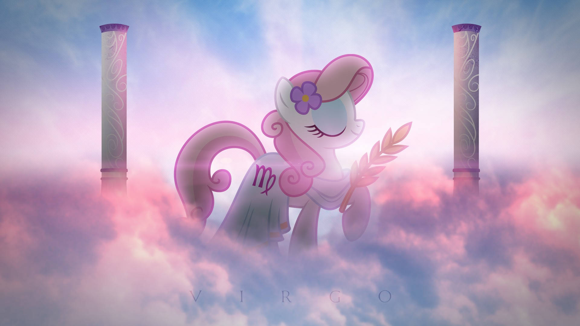 Heavenly Virgo Zodiac Little Pony Background