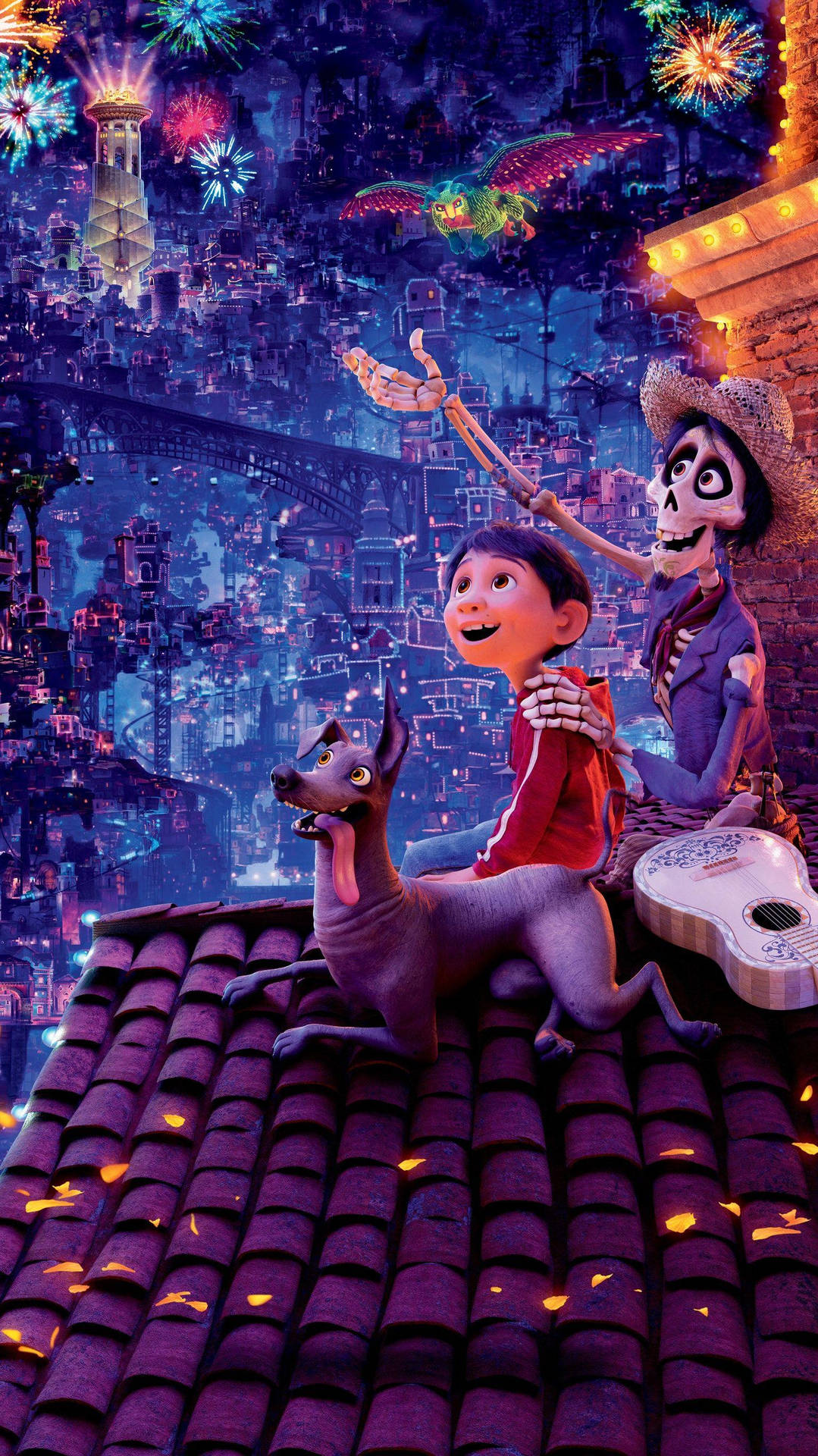 Hector & Miguel Pixar Mama Coco Background