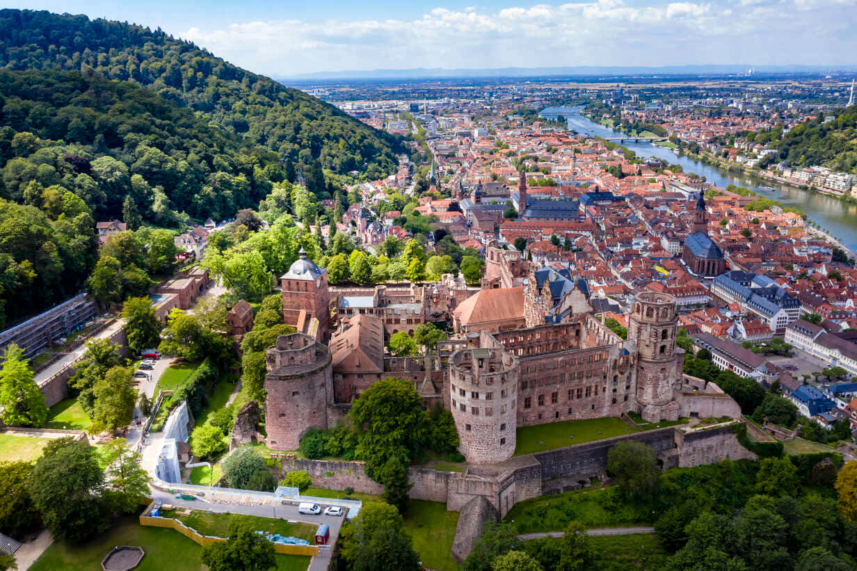 Heidelberg Castle Aerial View