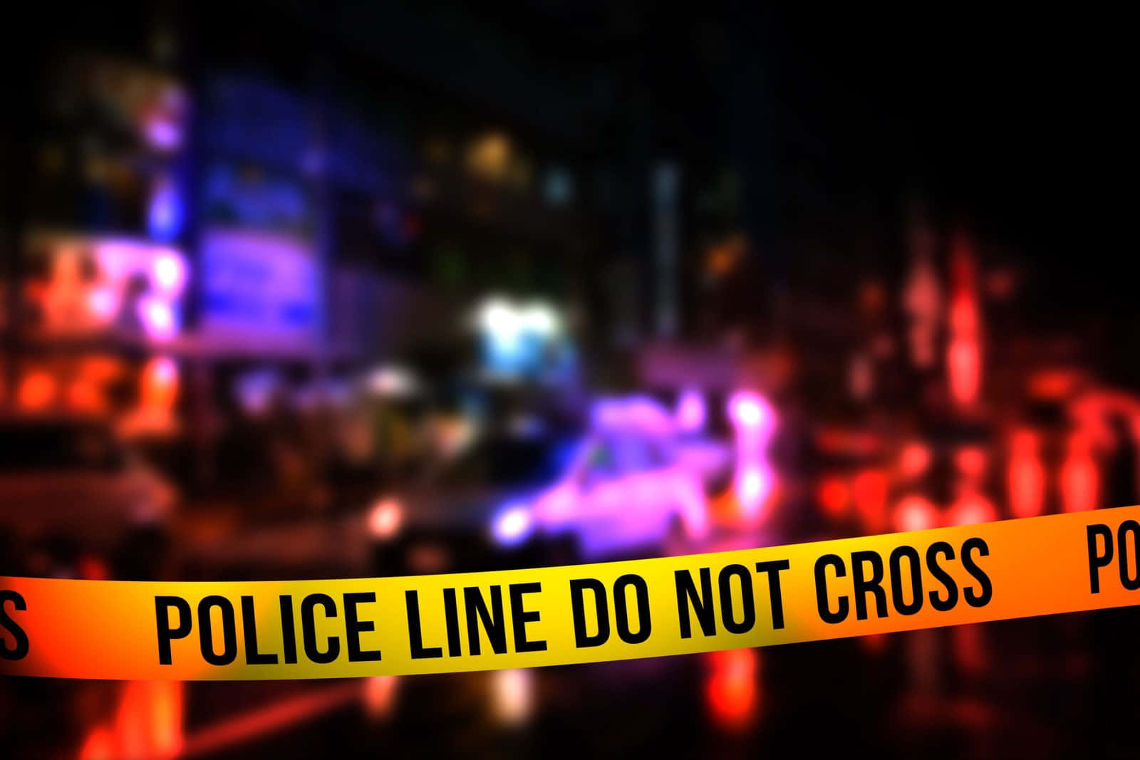 Heinous Crime Scene Tape Background