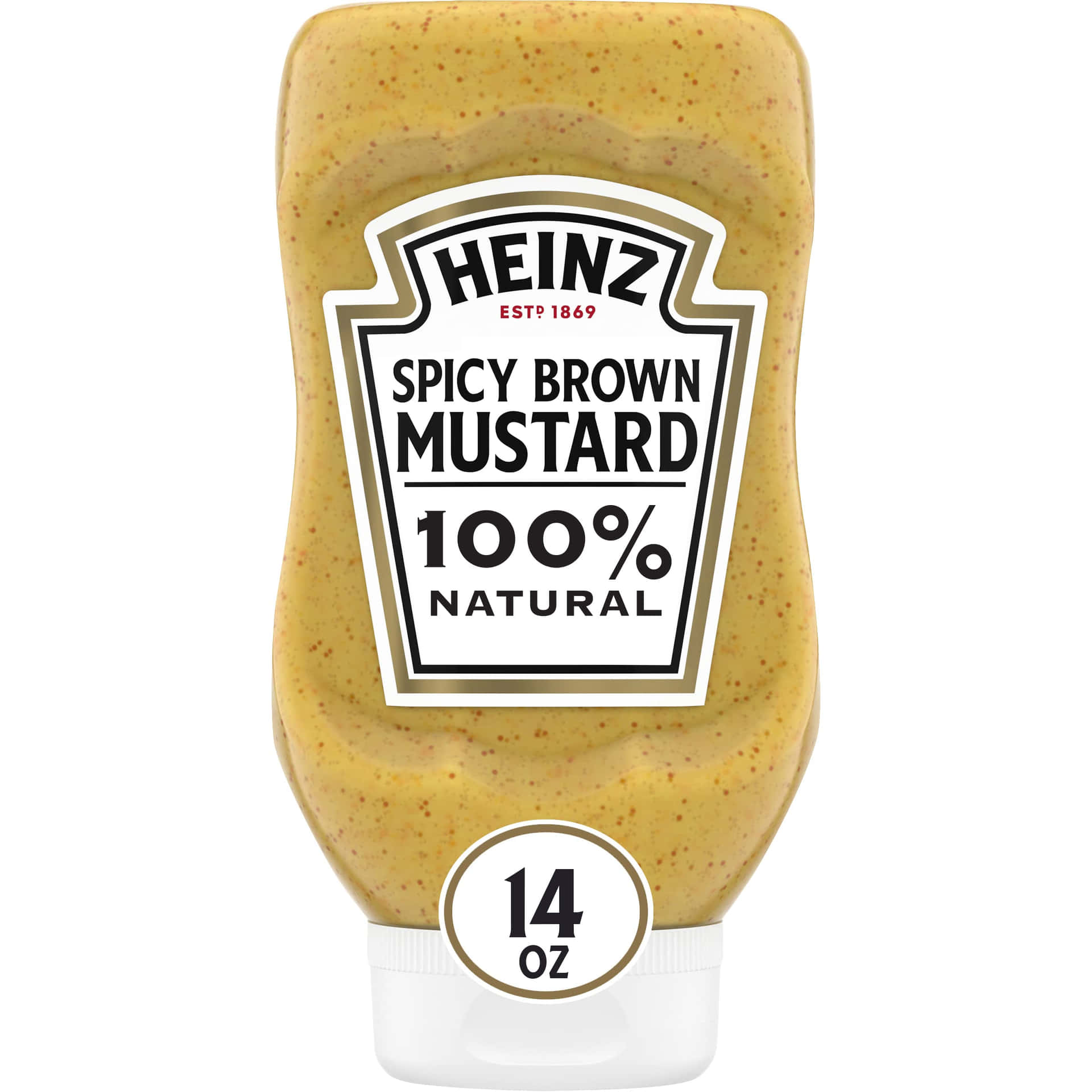 Heinz Spicy Brown Mustard Bottle