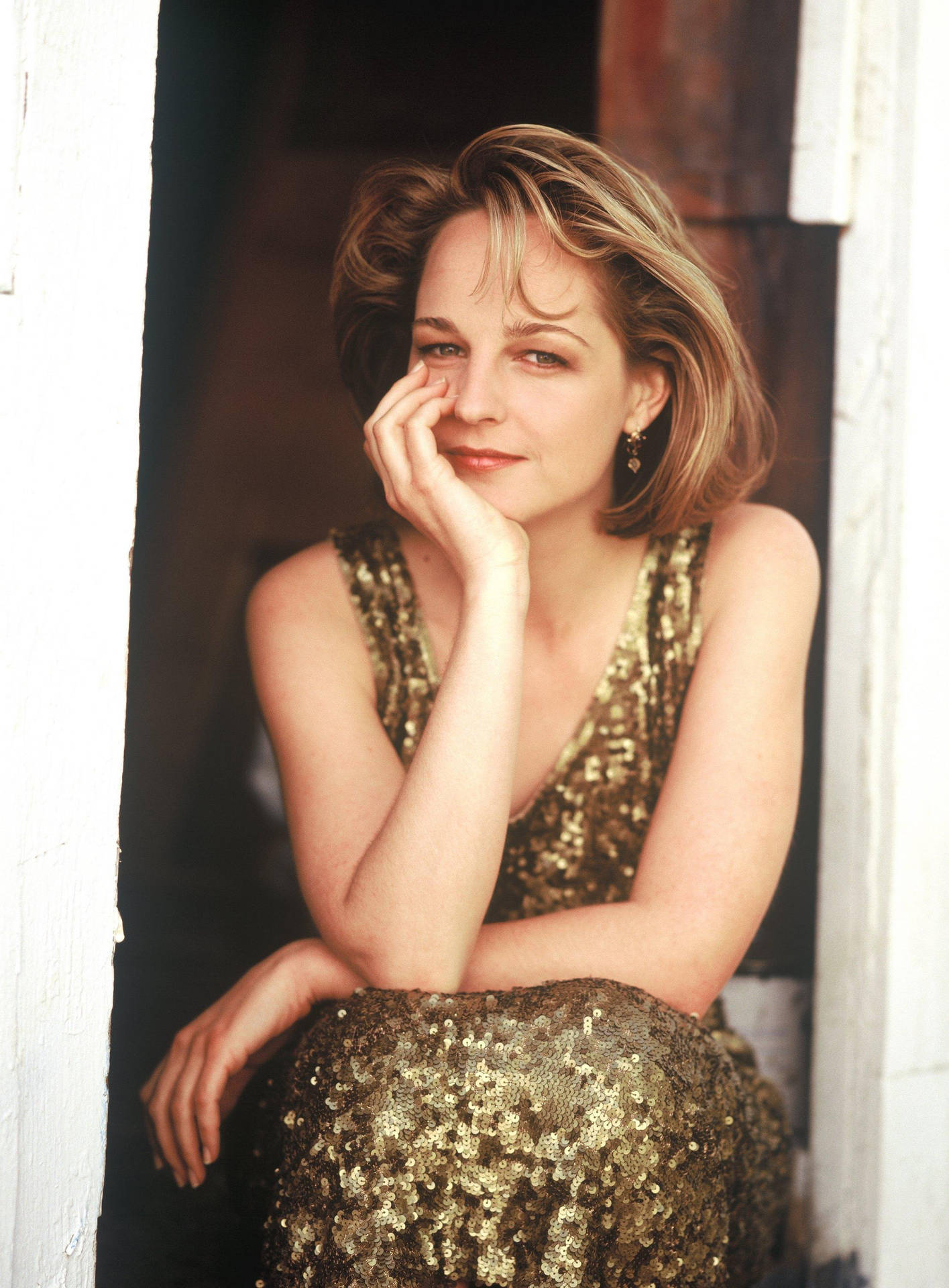 Helen Hunt Golden Gown