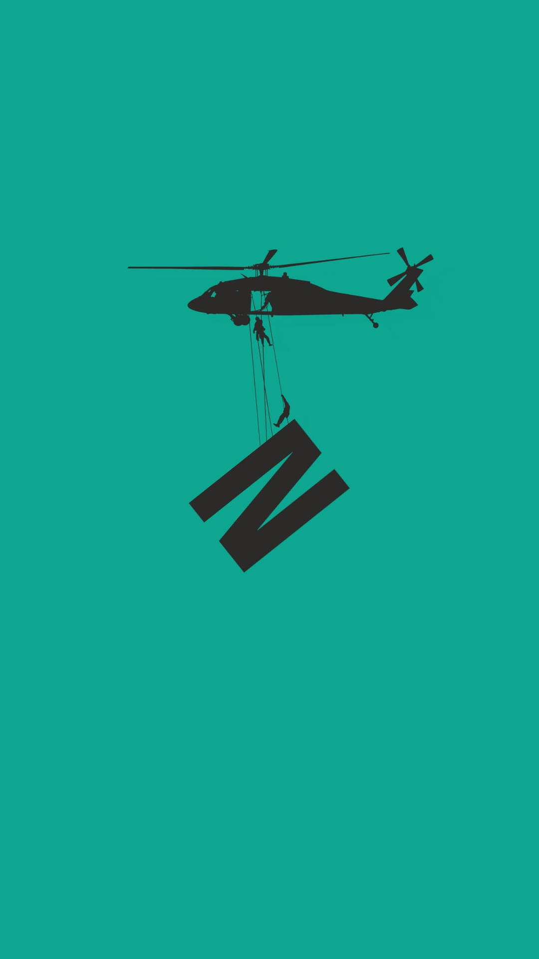 Helicopter Dropping Letter N