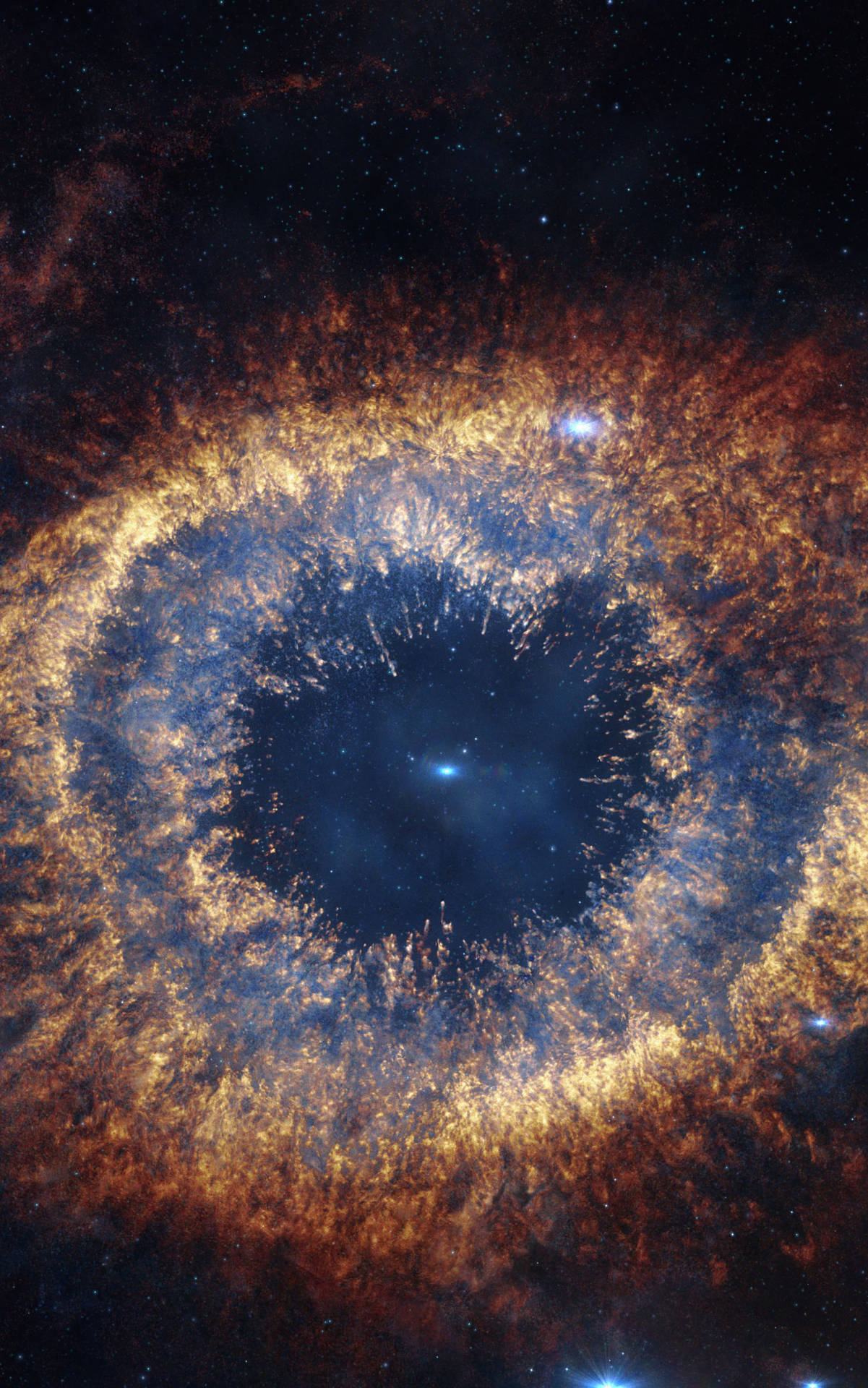 Helix Nebula Space Phone Background