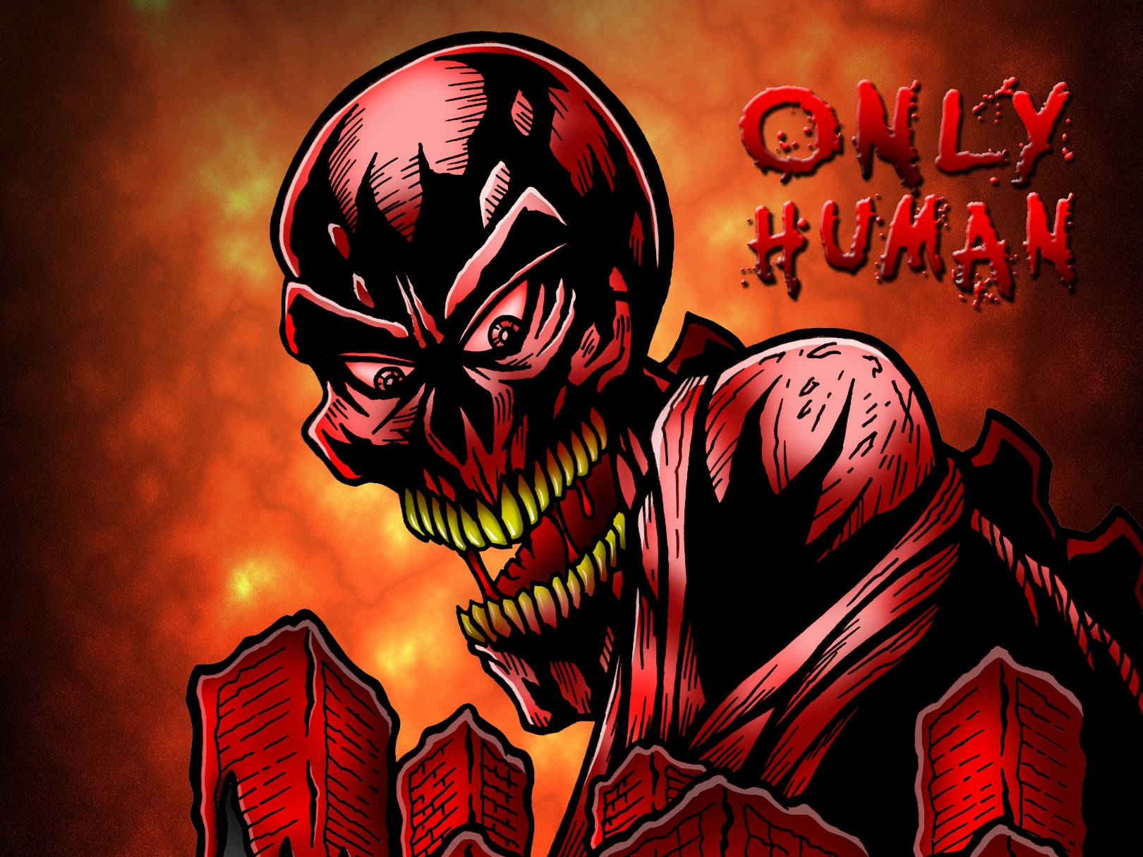 Hellbound Skull Red Monster