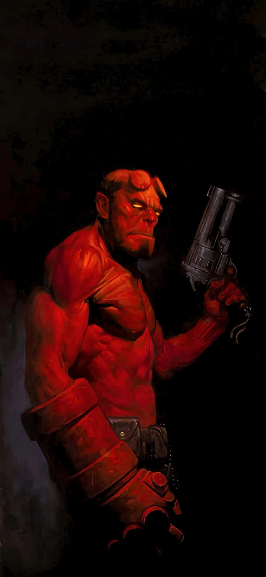 Hellboy Armedand Ready Background