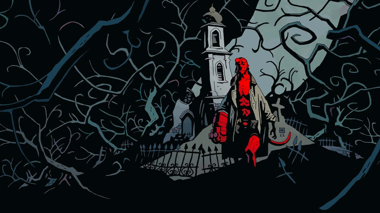 Hellboy At The Gates Of Doom