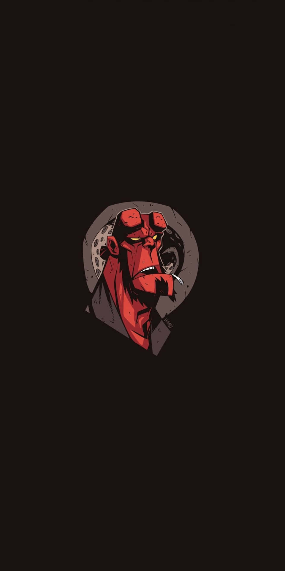 Hellboy Comic Art Illustration Background