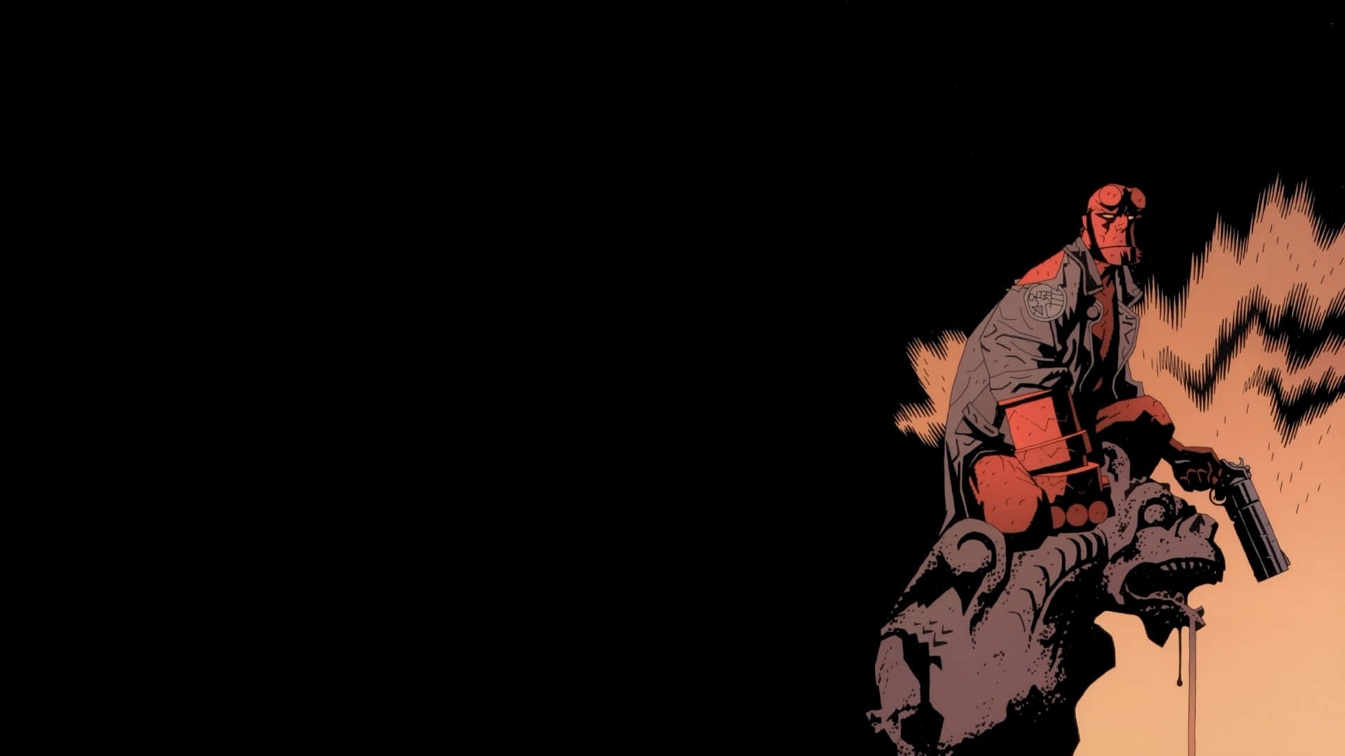 Hellboy Perchedon Gargoyle Background