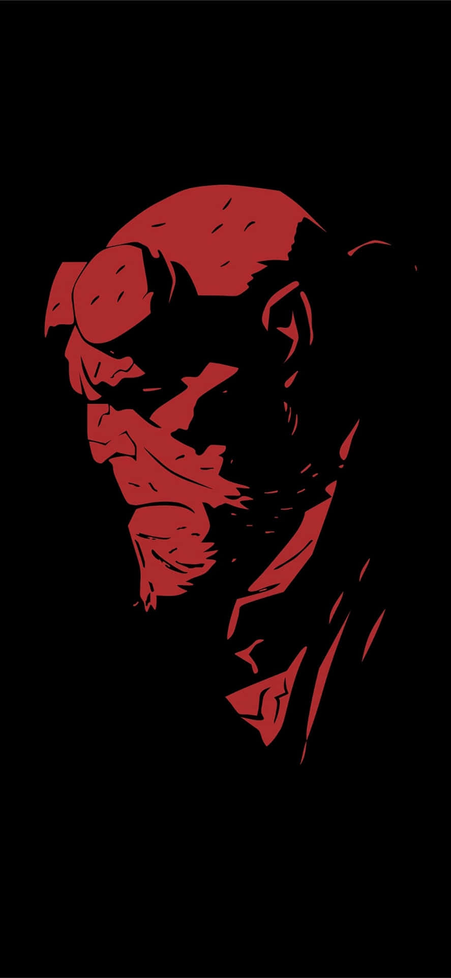 Hellboy Red Silhouette