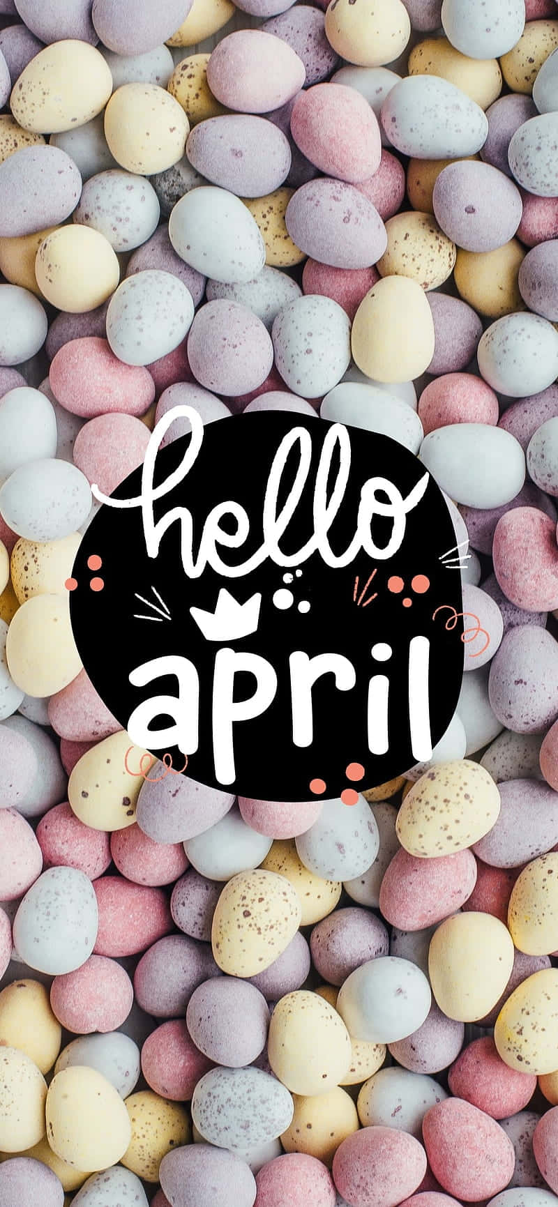 Hello April Easter Eggs Background Background