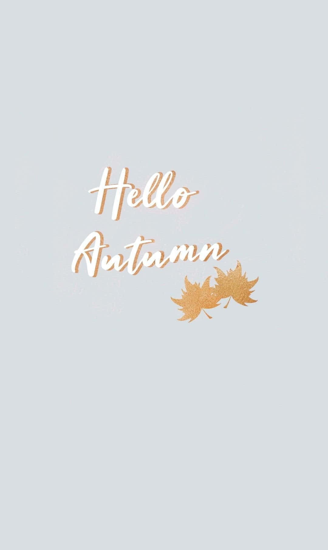Hello Autumn Seasonal Greeting Background