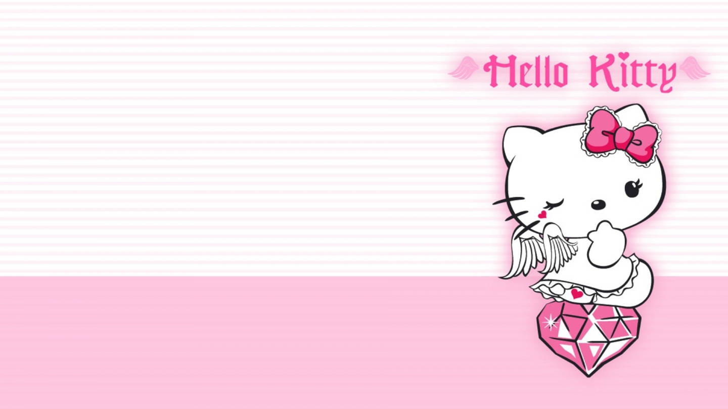 Hello Kitty Aesthetic Diamond Background