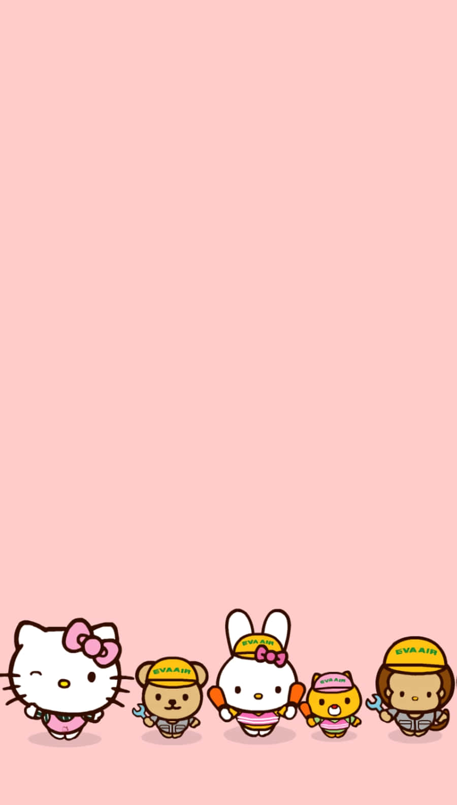 Hello Kitty And Friends Having A Great Time Together Background