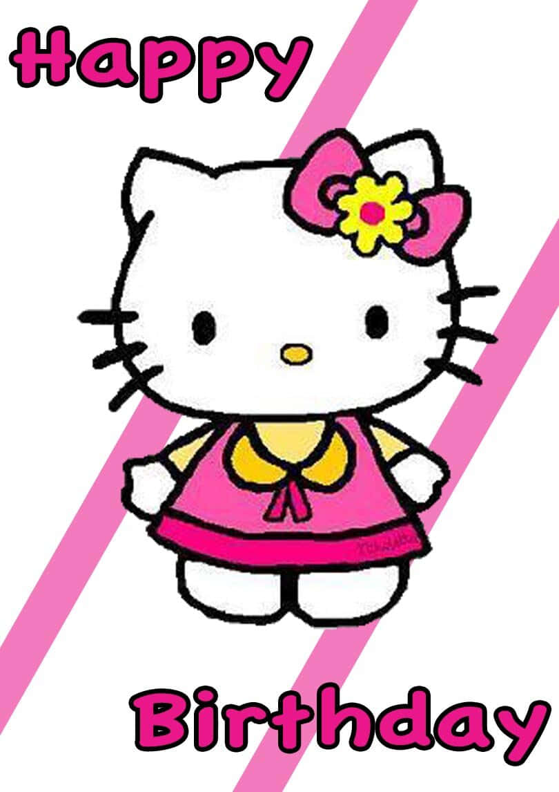 Hello Kitty Birthday Celebration Background