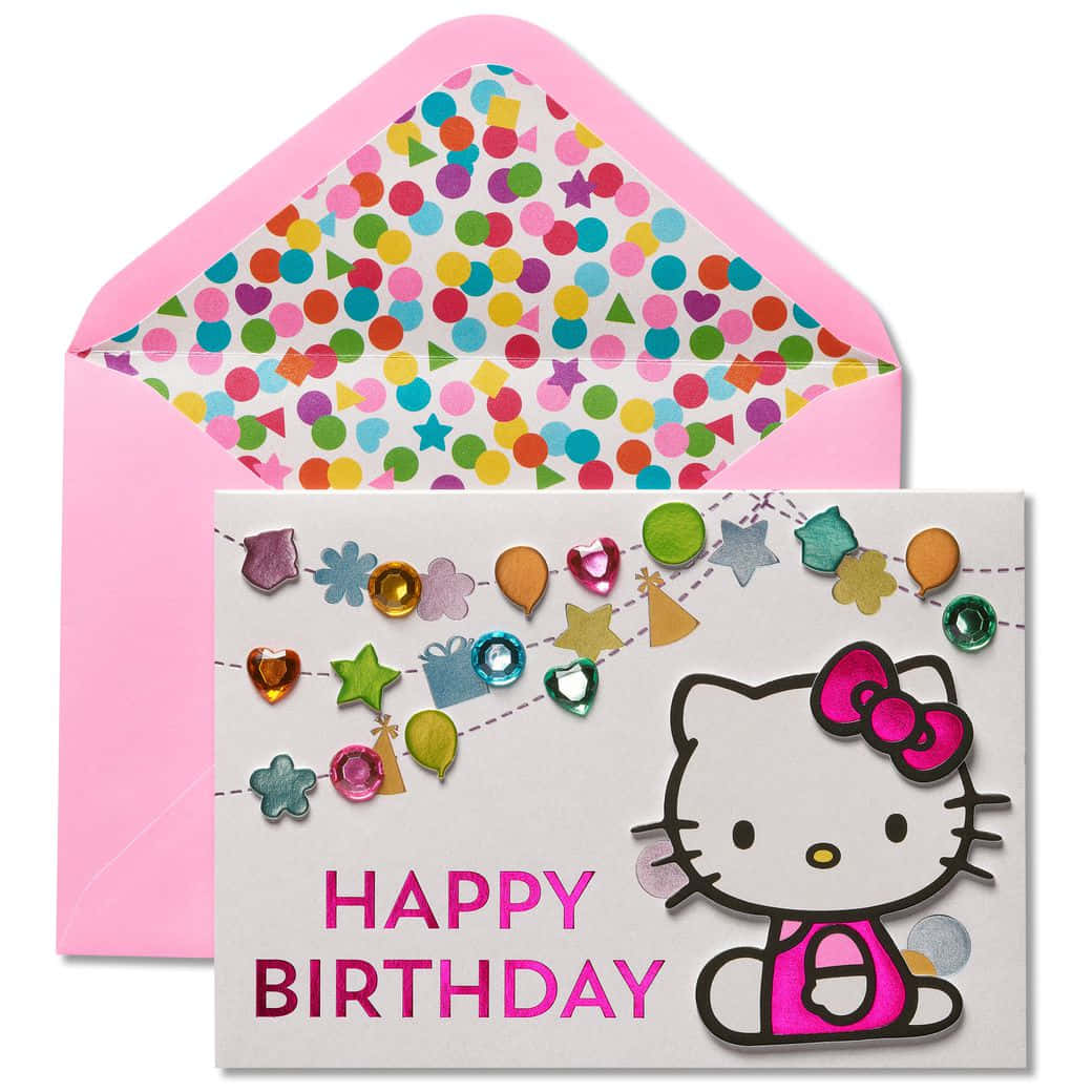 Hello Kitty Birthday Celebration Background