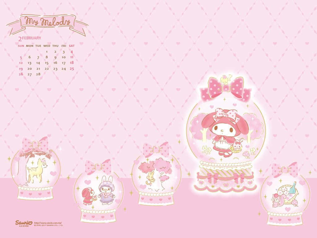 Hello Kitty Calendar Wallpaper Background