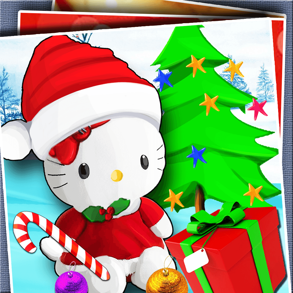Hello Kitty Christmas 1024 X 1024 Wallpaper Background