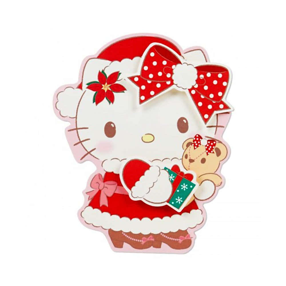 Hello Kitty Christmas Sticker Sanrio Pfp Background